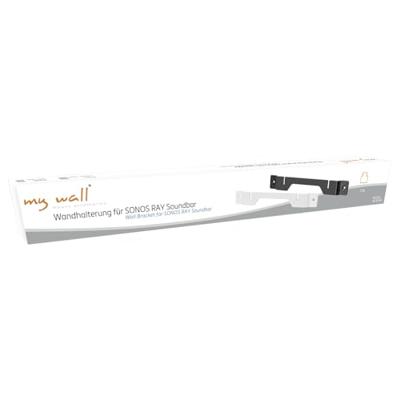 My Wall HS26WL Soundbar-beugel Vast Afstand tot de muur (max.): 14 mm Wit 1 stuk(s)
