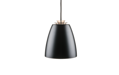 SG Hanglamp Bell midi zwart met witte binnenkant met LED lamp 10W 590 lumen