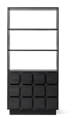 Jesper Home Opbergkast 'Sirkka' Mindihout, 193 x 92cm, kleur Zwart