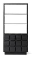 Jesper Home Opbergkast 'Sirkka' Mindihout, 193 x 92cm, kleur Zwart - thumbnail