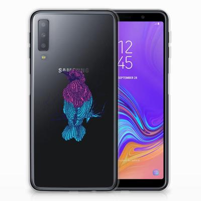 Samsung Galaxy A7 (2018) Telefoonhoesje met Naam Merel Samsung Galaxy A7 (2018) Telefoonhoesje met Naam Merel