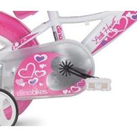 Dino Bikes Little heart 12 inch 21 cm meisjes v-brakes wit/roze - thumbnail