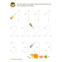 Mijn oefenboek op afwasbaar papier Eerste telspelletjes 4-5 j. - thumbnail