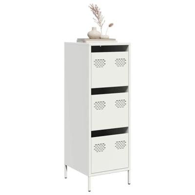 Hoge kast 39x35x103,5 cm staal zwart