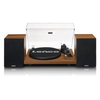 Platenspeler met ingebouwde versterker en Bluetooth® plus 2 externe luidsprekers Wood - thumbnail