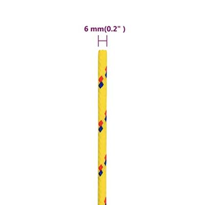 VidaXL Boottouw 6 mm 500 m polypropyleen geel