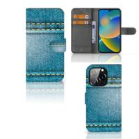iPhone 14 Pro | Wallet Case | met Pasjes | Jeans - thumbnail
