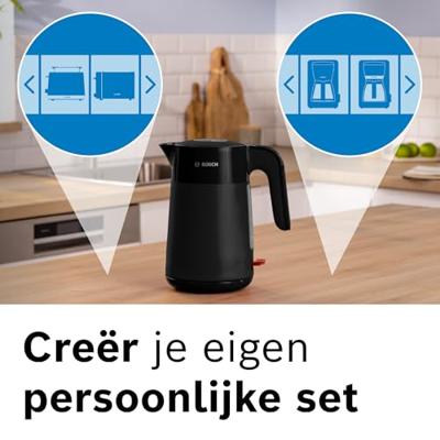 Bosch TWK2M163 waterkoker 1,7 l 2400 W Zwart