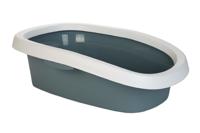 Sprint kattenbak met rand 58 x 39 x 17 cm blauw - thumbnail