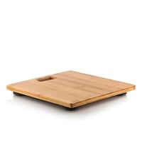 Bamboe Digitale Personenweegschaal 30x30 cm Naturel - thumbnail