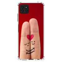Samsung Galaxy A22 5G Anti Shock Bumper Case Liefde - Origineel Romantisch Cadeau - thumbnail