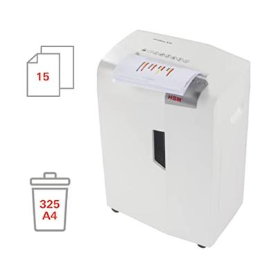 HSM shredstar X15 Papierversnipperaar 15 vellen Cross cut 4 x 37 mm P-4 26 l Ook geschikt voor CDs, DVDs, Nietjes, Paperclips, Creditcards