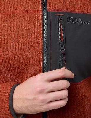 Jack wolfskin Kaminfeuer Fleece Heren Intense Rust L