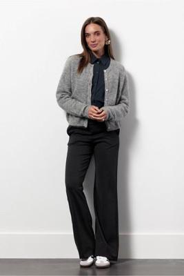 Bibi mohair cardigan - grey melange - 13140 Bibi mohair cardigan - grey melange - 13140