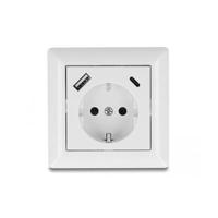 USB A + C inbouw stopcontact - thumbnail