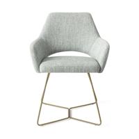 Jesper Home Yanai eetkamerstoel Soft Sage beehive gold - thumbnail