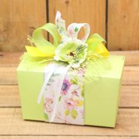 Bonbon doosjes - Chocolade doosje - Pastel Groen Laag Compleet Goedemorgen - 24 stuks - thumbnail