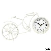 Tafelklok Gift Decor Wit Fiets (4 Stuks) - thumbnail