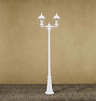 KonstSmide Klassieke staande lantaarnFirenze 2-lichts wit - 7234-250