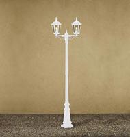 KonstSmide Klassieke staande lantaarnFirenze 2-lichts wit - 7234-250 - thumbnail