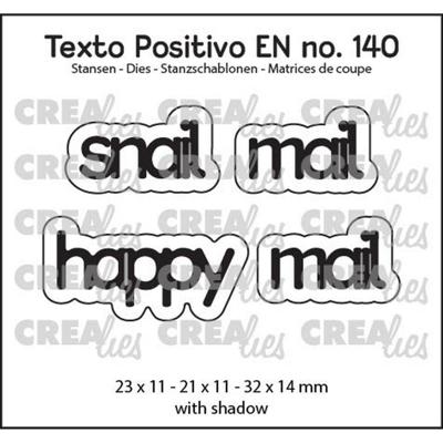 Crealies • texto positivo snail mail / happy mail