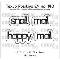 Crealies • texto positivo snail mail / happy mail - thumbnail