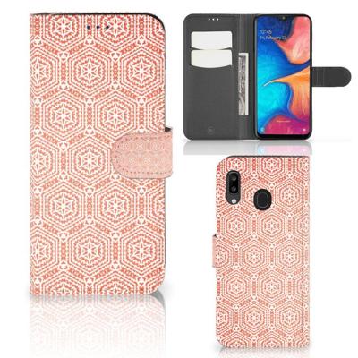 Samsung Galaxy A30 | Telefoon Hoesje | Pattern Orange Samsung Galaxy A30 | Telefoon Hoesje | Pattern Orange
