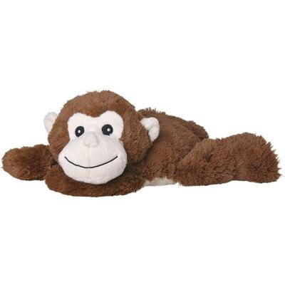 Welliebellies opwarmknuffel aap 30 cm bruin
