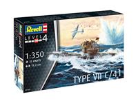 Revell 1/350 German Submarine Type VII C/41 - thumbnail