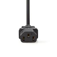 Nedis CEBW10000BK20 Voedingskabel Schuko Male Haaks - C13 (iec-230-c13) 2,0 M Zwart - thumbnail