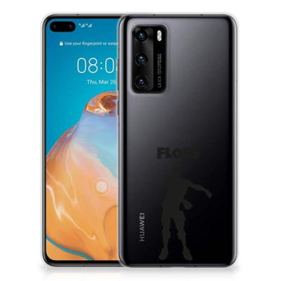 Huawei P40 Telefoonhoesje met Naam Floss Huawei P40 Telefoonhoesje met Naam Floss