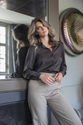 Elvira Casuals Blouse Cotta E4 25-055 Blouse 894 Dark Brown