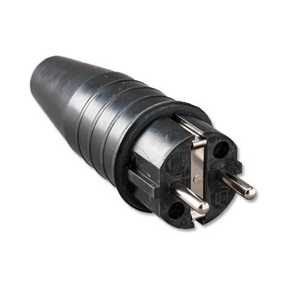 Volrubber stekker 16A 250V Randaarde Keraf 104446