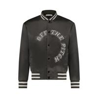 Off The Pitch Satin Varsity Jacket Heren Bruin - Maat L - Kleur: Bruin | Soccerfanshop - thumbnail