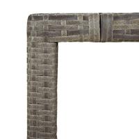 9-delige Tuinset met kussens poly rattan grijs - thumbnail