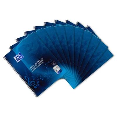 Collegeblk oxf a4+ muziek 4gaats 100pag 80gr blauw | 10 stuks Collegeblk oxf a4+ muziek 4gaats 100pag 80gr blauw | 10 stuks
