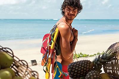 Havaianas Brasil Logo Slipper Black/Black 33/34