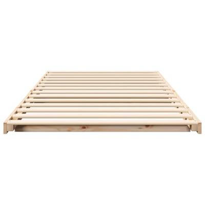 Bedframe Bruin 80 x 210 cm Massief grenenhout