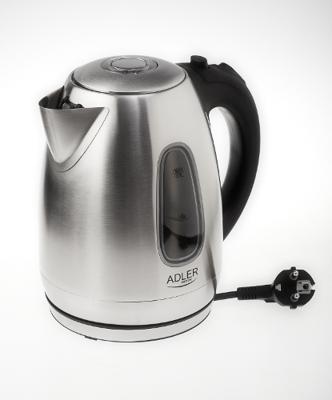 Adler AD 1223 waterkoker 1,7 l Zwart, Roestvrijstaal 2200 W