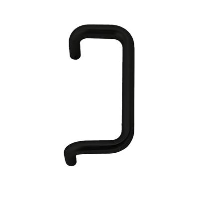 Hardbrass Handgreep Bilbao haaks 32x350mm. - mat zwart