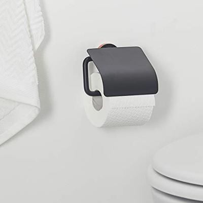 Tiger Urban toiletrolhouder met klep zwart