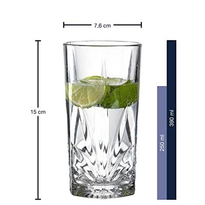 Leonardo Longdrinkglazen Capri - 390 ml - 4 stuks