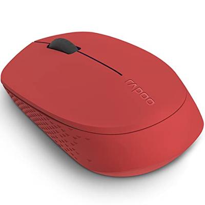 Rapoo m100 silent stille multimodus draadloze optische muis rood