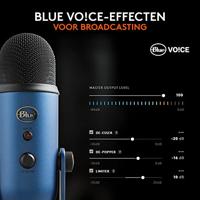 USB-microfoon - Blauw Yeti - Voor opnemen, streamen, gamen, podcast op pc of Mac - Blauw - thumbnail