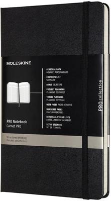 Moleskine notitieboek professional, ft A4, gelijnd, harde cover, 189 blad, zwart Moleskine notitieboek professional, ft A4, gelijnd, harde cover, 189 blad, zwart