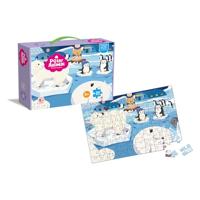 Lobbes Speelgoed BV Kinder legpuzzel zuidpool, 100st. - thumbnail