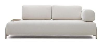 Kave Home 3-zits Bank 'Compo' Met blad links, Chenille, kleur Beige