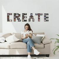 JollyLook Decoratielijsten (SET van 10), Bruin gekleurd - thumbnail