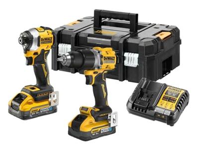 DeWalt DCK2050H2T-QW | 18V XR Compact Brushless Twin kit DCD805/DCF850 | 2x 5.0Ah accu | in TSTAK koffer - DCK2050H2T-QW - thumbnail