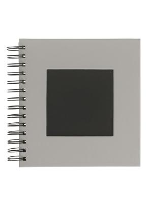 HEMA Fotoboek met spiraal en venster 19x18 zilver